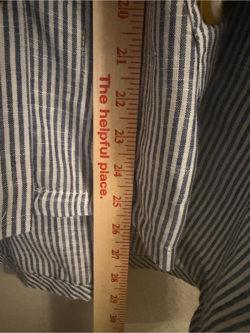 Sigrid Olsen Blue and White Striped Hooded Seersucker Jacket Size M Cotton-Linen - Picture 6 of 9